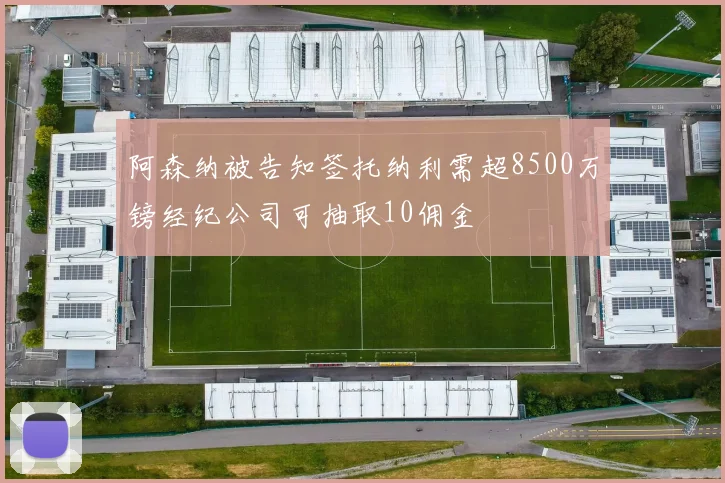 阿森纳被告知签托纳利需超8500万镑经纪公司可抽取10佣金